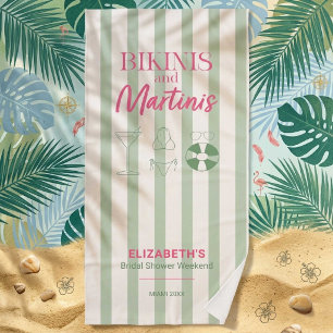 Bikinis en Martinis Bruidsuitje Weekend Zwembad Strandlaken