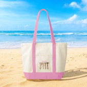 Bikinis en Martinis Chic Mode Eigen Ontwerp Tote Bag