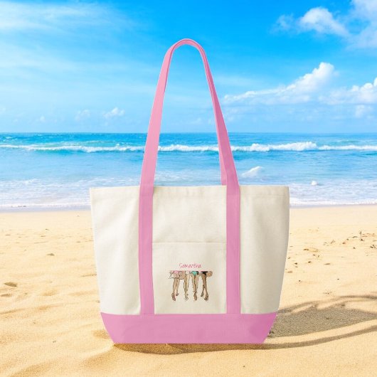 Bikinis en Martinis Chic Mode Eigen Ontwerp Tote Bag