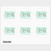 Bikini's en Martinis - Custom Bachelorette Party Ronde Sticker (Vel)