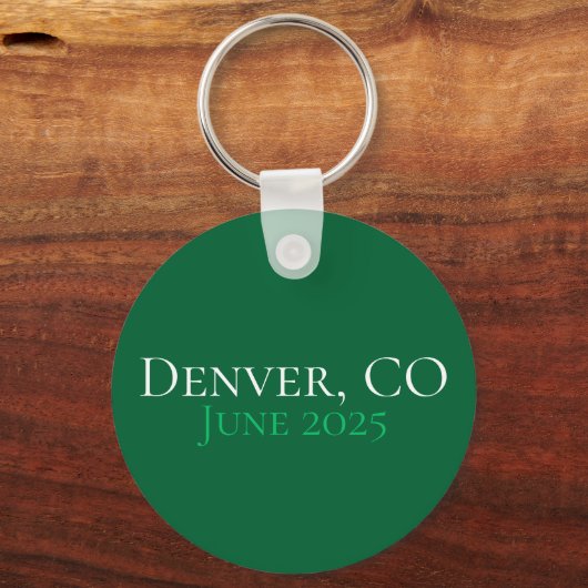 Bikini's en Martinis - Custom Bachelorette Party Sleutelhanger (Achterkant)