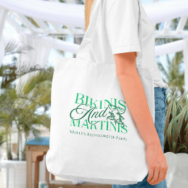 Bikini's en Martinis - Custom Bachelorette Party Tote Bag