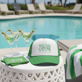Bikini's en Martinis - Custom Bachelorette Party Trucker Pet