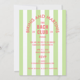 Bikini's en Martinis de Bach Club Cabana Party Kaart