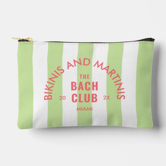 Bikini's en Martinis de Bach Club Green Stripe Etui (Voorkant)