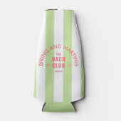 Bikinis En Martinis De Bach Club Groene Streep Flesjeskoeler (Voorkant)