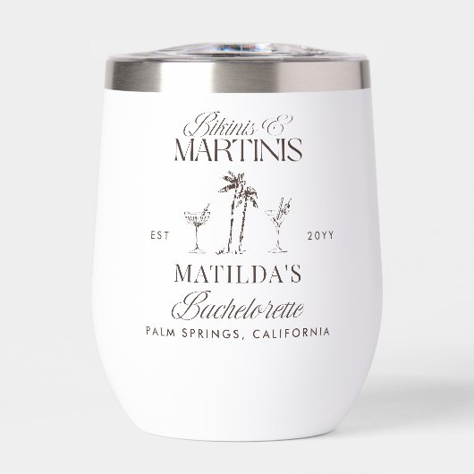 Bikinis en martinis Elegante  vrijgezellenfeest (Voorkant)