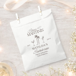 Bikinis en martinis Elegante vrijgezellenfeest Bedankzakje