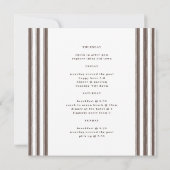 Bikinis en martinis Elegante  vrijgezellenfeest Kaart (Achterkant)