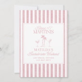 Bikinis en martinis Elegante  vrijgezellenfeest Kaart (Voorkant)