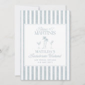 Bikinis en martinis Elegante  vrijgezellenfeest Kaart (Voorkant)