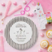 Bikinis en martinis Elegante vrijgezellenfeest Papieren Bordje (Feest)