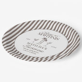 Bikinis en martinis Elegante vrijgezellenfeest Papieren Bordje (Gekanteld)