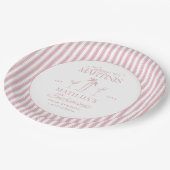 Bikinis en martinis Elegante  vrijgezellenfeest Papieren Bordje (Gekanteld)