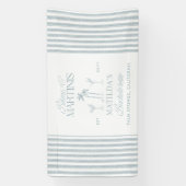 Bikinis en martinis Elegante  vrijgezellenfeest Spandoek (Verticaal)