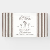 Bikinis en martinis Elegante  vrijgezellenfeest Spandoek (Horizontaal)