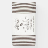 Bikinis en martinis Elegante  vrijgezellenfeest Spandoek (Verticaal)