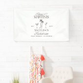 Bikinis en martinis Elegante vrijgezellenfeest Spandoek (Insitu)