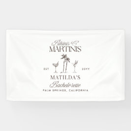 Bikinis en martinis Elegante vrijgezellenfeest Spandoek