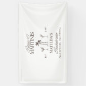 Bikinis en martinis Elegante vrijgezellenfeest Spandoek (Verticaal)