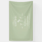 Bikinis en martinis Elegante vrijgezellenfeest Spandoek (Verticaal)