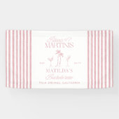 Bikinis en martinis Elegante  vrijgezellenfeest Spandoek (Horizontaal)