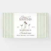 Bikinis en martinis Elegante  vrijgezellenfeest Spandoek (Horizontaal)