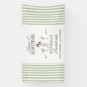 Bikinis en martinis Elegante  vrijgezellenfeest Spandoek (Verticaal)