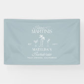 Bikinis en martinis Elegante  vrijgezellenfeest Spandoek (Horizontaal)