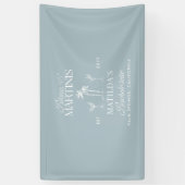 Bikinis en martinis Elegante  vrijgezellenfeest Spandoek (Verticaal)