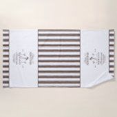 Bikinis en martinis Elegante  vrijgezellenfeest Strandlaken (Voorkant)