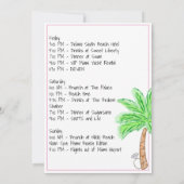 Bikinis en Martinis Feestweekend  Kaart (Achterkant)