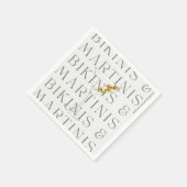 Bikini's en Martini's Servet (Hoek)