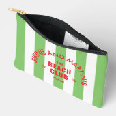 Bikini's en Martini's The Beach Club Green Stripe Etui (Open)