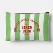 Bikini's en Martini's The Beach Club Green Stripe Etui (Voorkant)