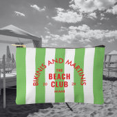 Bikini's en Martini's The Beach Club Green Stripe Etui