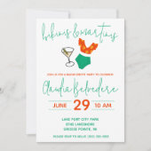 Bikini's en Martinis Theme Bachelorette Party Kaart (Voorkant)