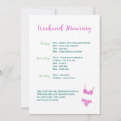 Bikini's en Martinis vrijgezellenweekend Kaart (Achterkant)