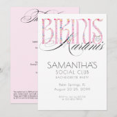 Bikini's & Martini Beach Bach Tropische Bacheloret Kaart (Voorkant / Achterkant)