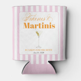 Bikinis & Martinins vrijgezellenfeest (Roze & wit) Blikjeskoeler
