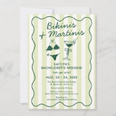 Bikinis & Martinis Bachelorette Feest Itinerarium Kaart (Voorkant)