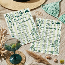 Bikinis & Martinis Bachelorette Feest Itinerarium