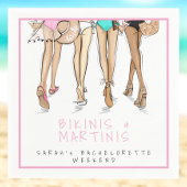 Bikinis & Martinis Bachelorette-feestweekend Servet