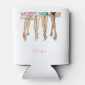 Bikini's & Martinis Bachelorette Party Weekendnaam Blikjeskoeler (Achterkant)