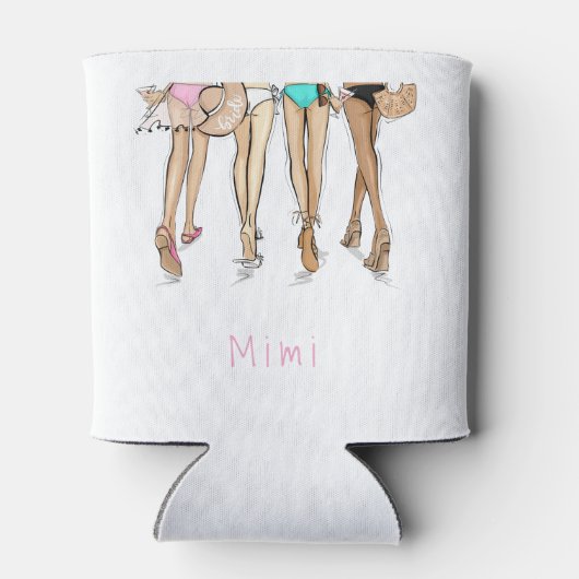 Bikini's & Martinis Bachelorette Party Weekendnaam Blikjeskoeler (Achterkant)