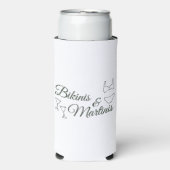 Bikinis & Martinis Bachelorette Weekend Seltzer Blikjeskoeler (Seltzer Voorkant)