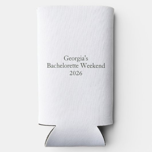 Bikinis & Martinis Bachelorette Weekend Seltzer Blikjeskoeler (Achterkant)