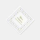 Bikini's & Martinis Blue Olive vrijgezellenfeest Servet (Hoek)