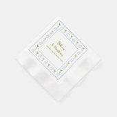 Bikini's & Martinis Blue Olive vrijgezellenfeest Servet (Hoek)