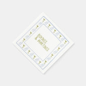 Bikini's & Martinis Blue Olive vrijgezellenfeest Servet (Hoek)